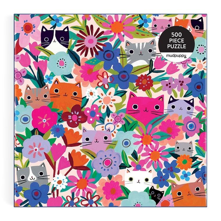 Mudpuppy, Kwitnące kotki, puzzle, 500 elementów