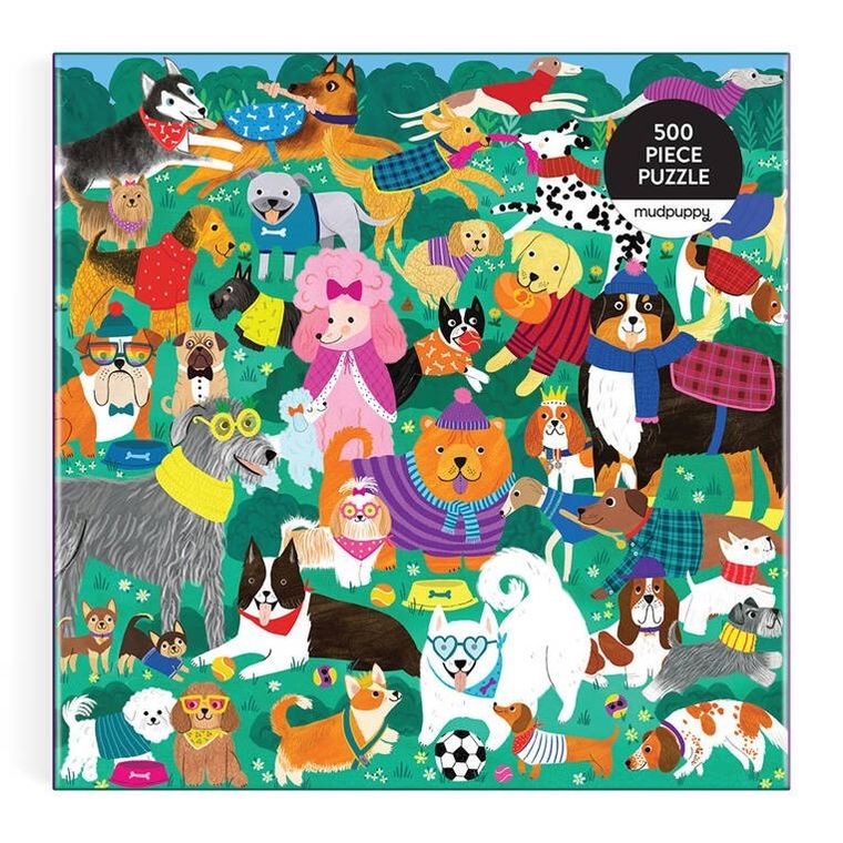 Mudpuppy, Psi dzień, puzzle, 500 elementów