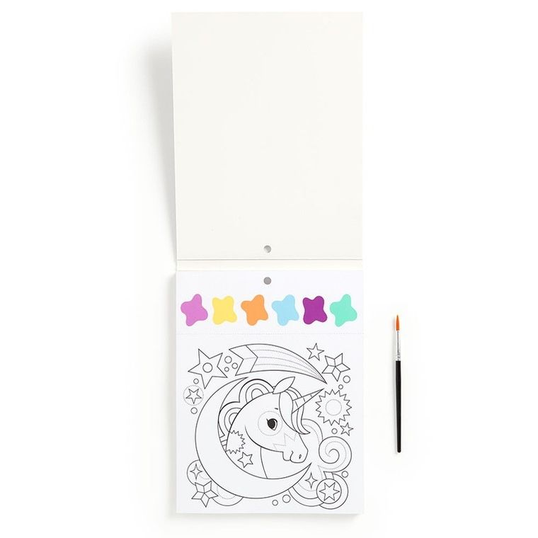 Mudpuppy, Sen jednorożca, kolorowanka akwarelowa z pędzelkiem