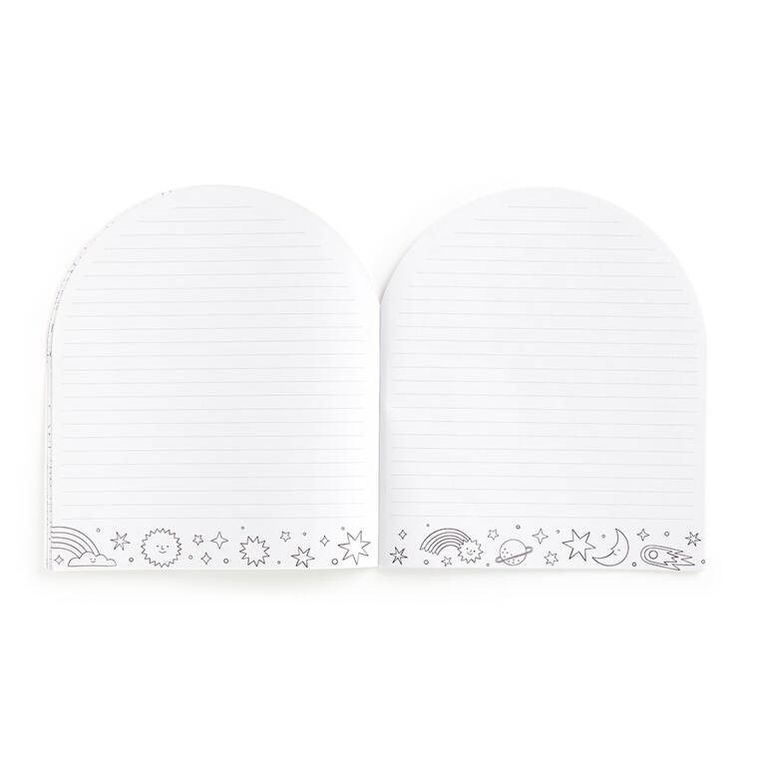 Mudpuppy, Tęczowy świat, zestaw kreatywny z malowanką, wielokolorową kredką i naklejkami