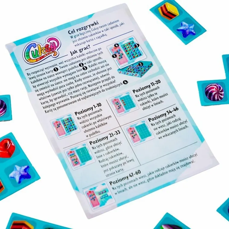 Muduko, Cuksy, 60 zagadek, gra logiczna