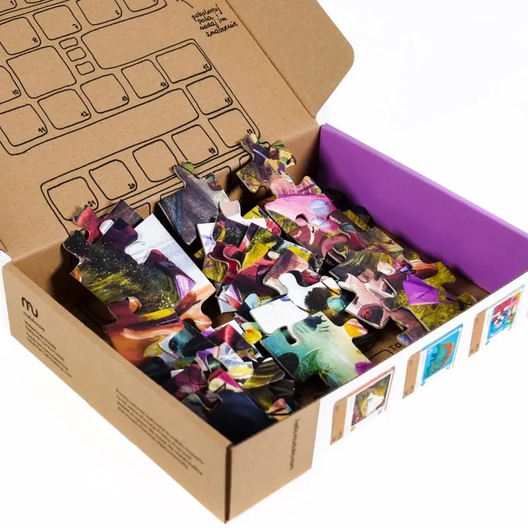 Muduko, Przygody robaczków, ekopuzzle z zadaniami, 48 elementów