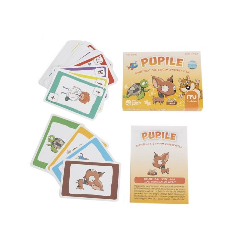 Muduko, Pupile, Zaopiekuj się swoim zwierzątkiem, gra familijna