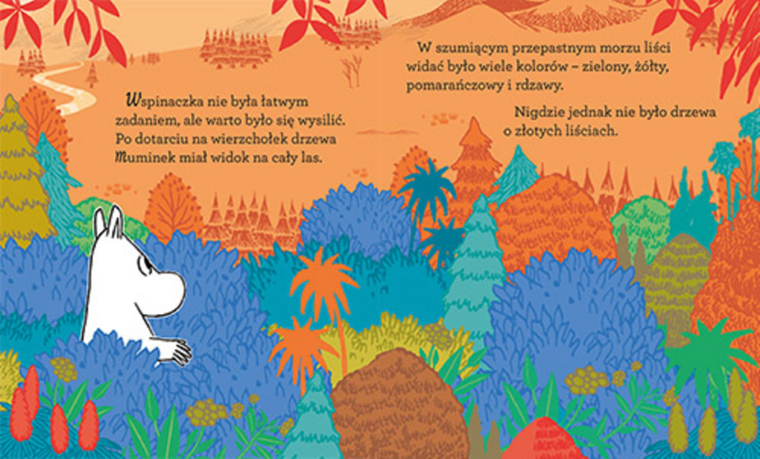 Muminek i złoty liść