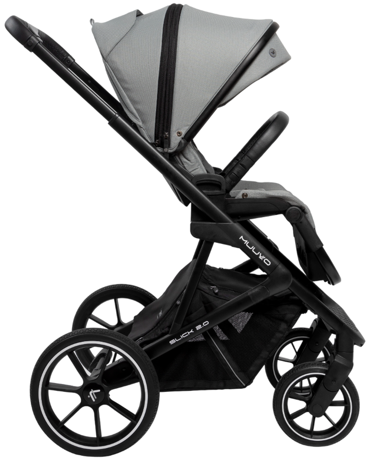 Muuvo, Slick 2.0, wózek wielofunkcyjny, 2w1, Light Grey