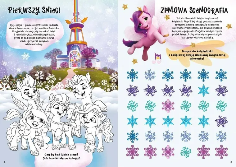 My Little Pony. Nowe pokolenie. Zimowy zeszyt zadań z naklejkami