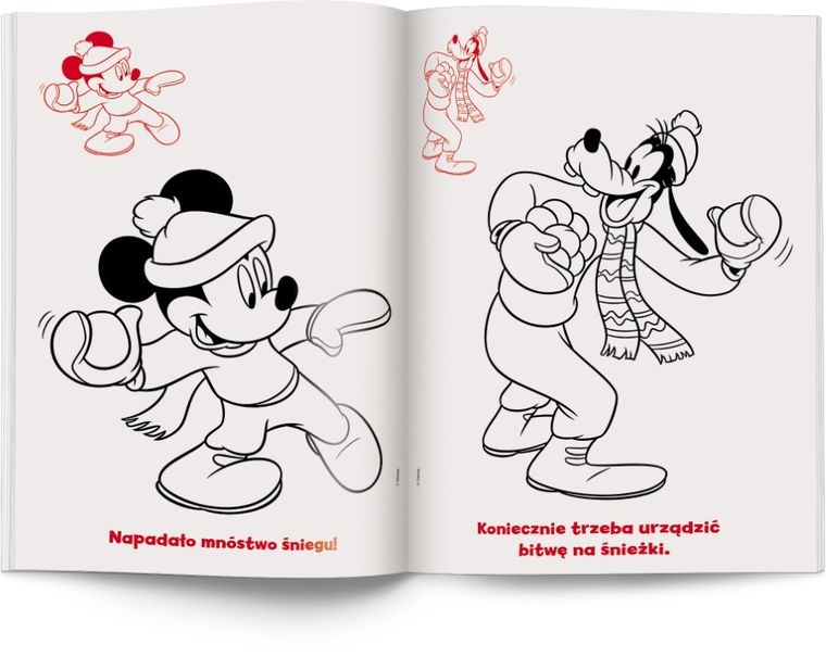 Myszka Miki. Kolorowanka z naklejkami