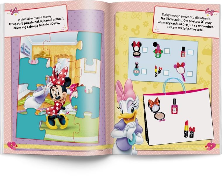 Myszka Minnie. Baw się naklejkami