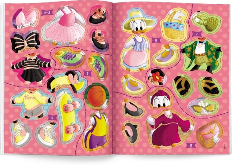 Myszka Minnie. Brokatowe ubieranki