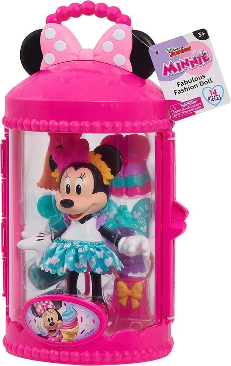 Myszka Minnie, Fabulous fashion, fugurka z akcesoriami, 15 cm