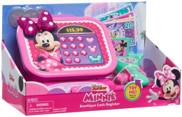 Myszka Minnie, Kasa sklepowa, zabawka interaktywna