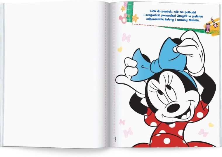 Myszka Minnie. Pomaluj mnie!