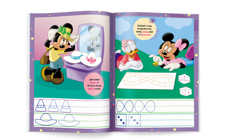 Myszka Minnie. Rysujemy Szlaczki