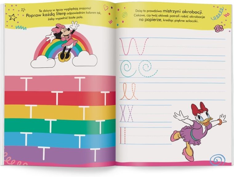 Myszka Minnie. Szlaczki i literki