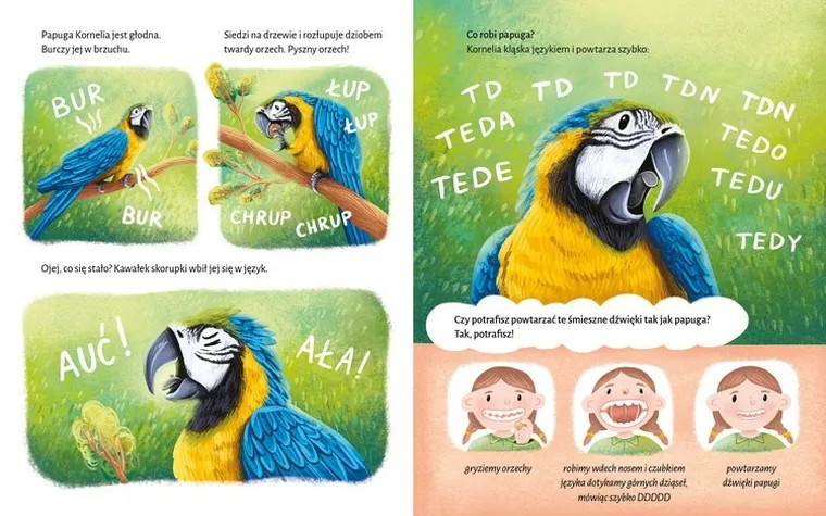 Na językach dzikich zwierząt. Trrrudne historyjki logopedyczne z głoską R