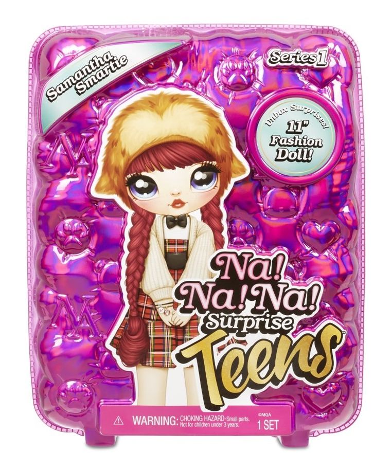 Na! Na! Na! Surprise Teens, Samantha Smartie, lalka, 28 cm