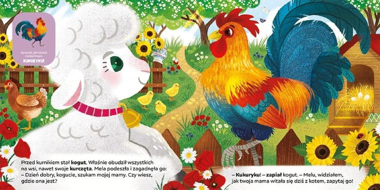 Na wsi. Owieczka Mela szuka mamy