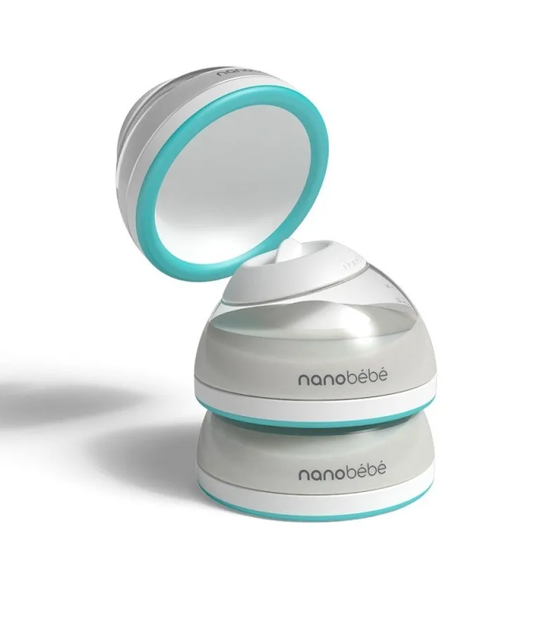 Nanobebe, butelka do karmienia i przechowywania pokarmu, 150 ml, turkusowa, 3 szt.