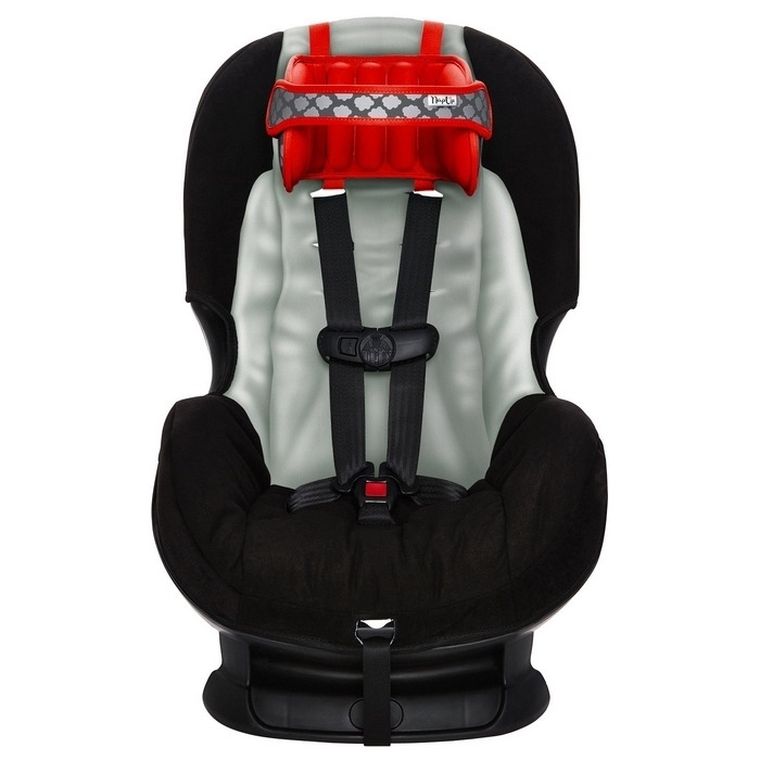 NapUp, opaska podtrzymująca głowę w foteliku samochodowym, czerwona