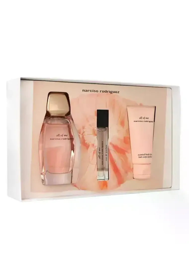 Narciso Rodriguez, All Of Me, zestaw: woda perfumowana, 90 ml + woda perfumowana, 10 ml + balsam do ciała, 50 ml