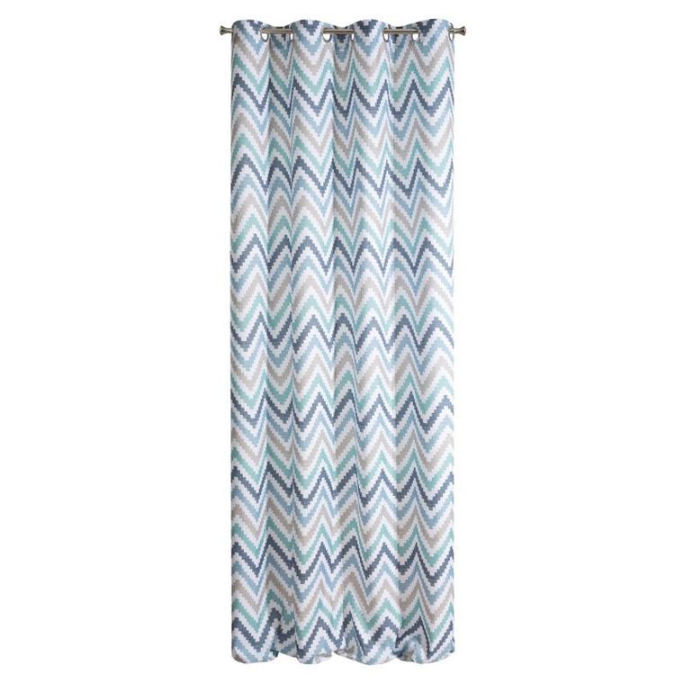 Nastia, zasłona gotowa, z geometrycznym nadrukiem, 140-250 cm