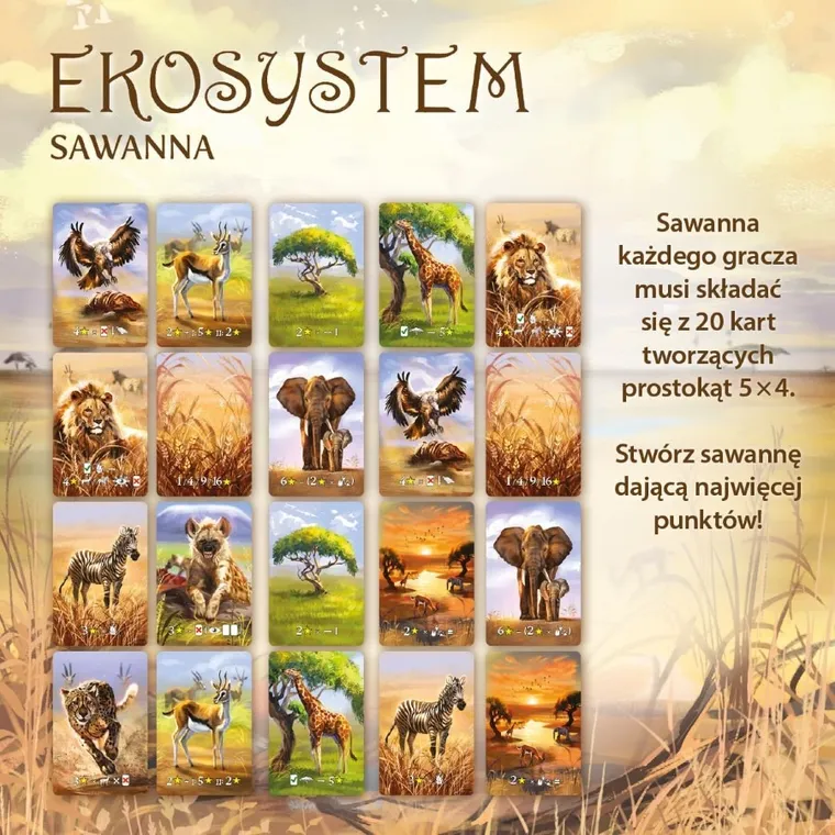 Nasza Księgarnia, Ekosystem 3, Sawanna, gra familijna