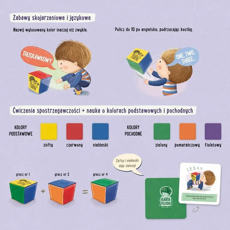 Nasza Księgarnia, Feluś i Gucio grają w kolory, gra edukacyjna