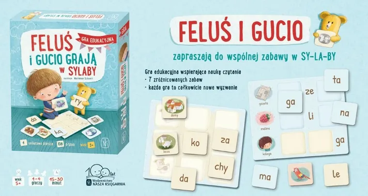 Nasza Księgarnia, Feluś i Gucio grają w sylaby, gra edukacyjna