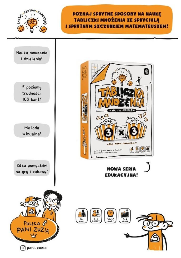 Nasza Księgarnia, Tabliczka mnożenia, Nauka liczenia, gra edukacyjna