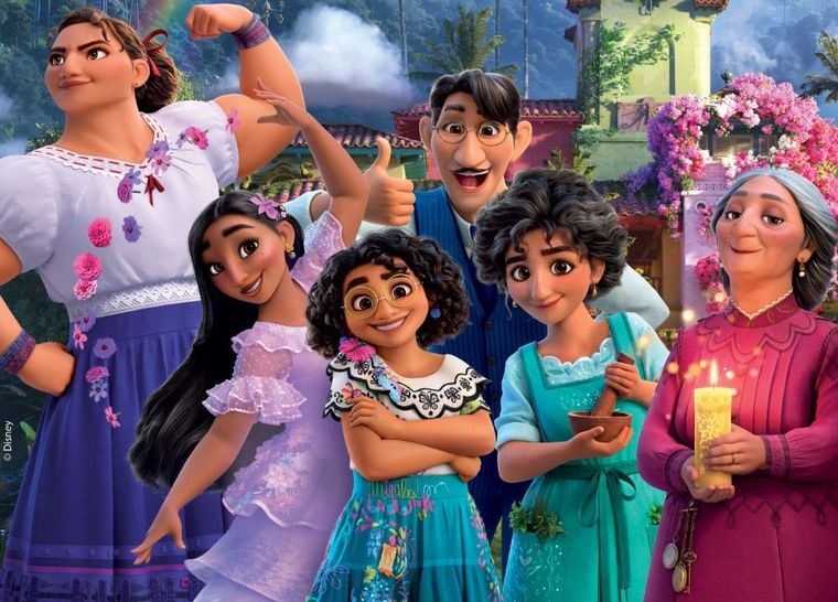 Nasze magiczne Encanto, puzzle podłogowe, dwustronne, maxi floor, 192 elementy