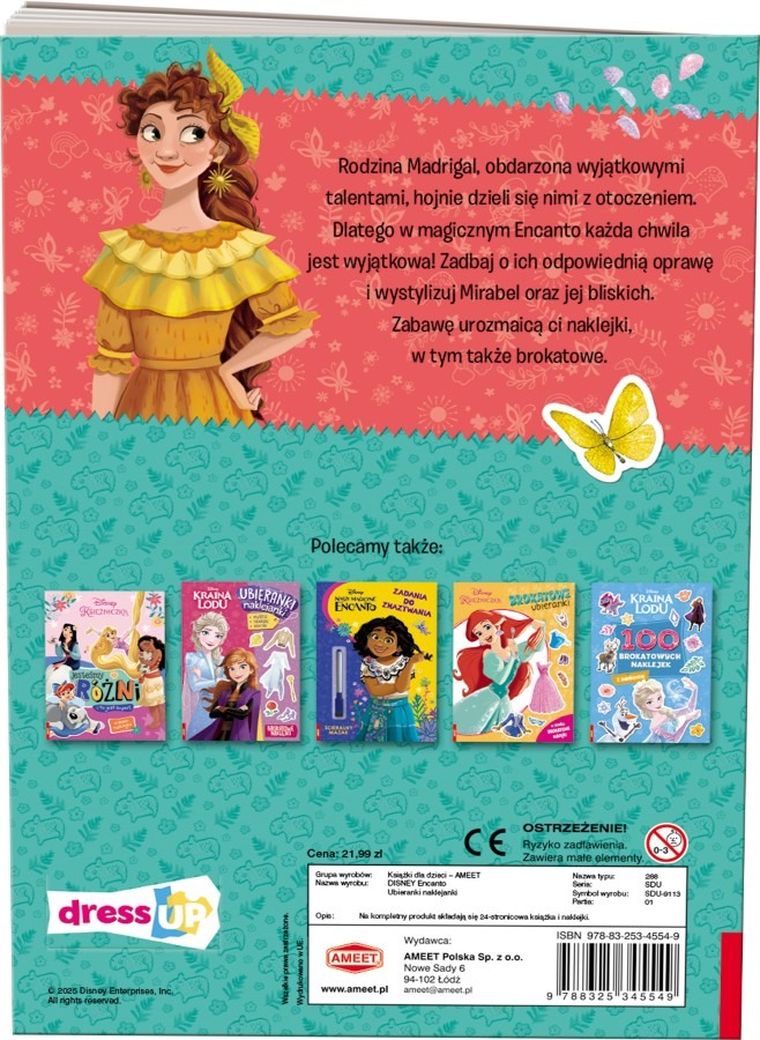 Nasze magiczne Encanto. Ubieranki, naklejanki