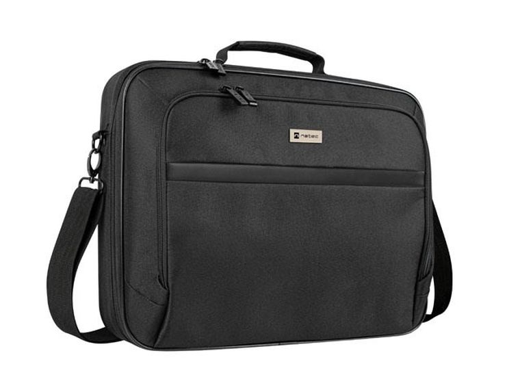 Natec, Boxer Lite, torba do laptopa 15.6", czarna, NTO-2054