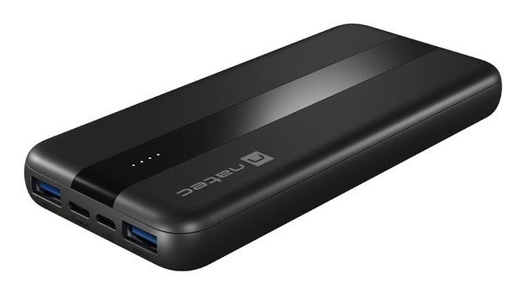 Natec, powerbank, TREVI SLIM Q V2, 10000mAh, PD USB-C, 20W + USB-A, 18W + KABEL USB-C