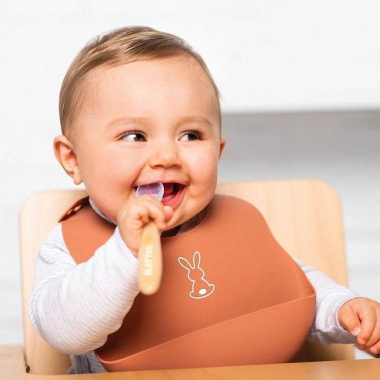 Nattou, łyżeczki silikonowe, 4 szt.