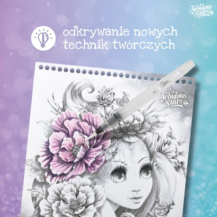 Nebulous Stars, Konie Firiaz i Daliaz, szkicownik z kredkami i naklejkami