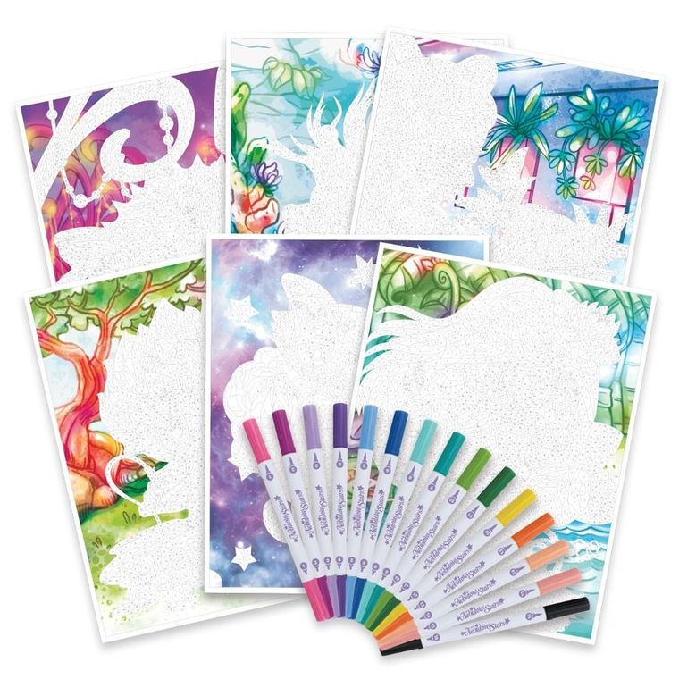 Nebulous Stars, Mystery, kreatywna kolorowanka z flamastrami