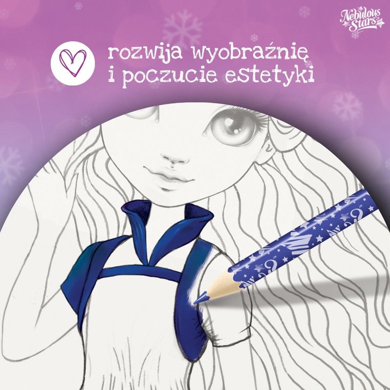 Nebulous Stars, Nebulia, szkicownik z kredkami, szablonami i naklejkami