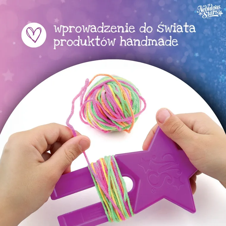 Nebulous Stars, zestaw do robienia breloczków z pomponami