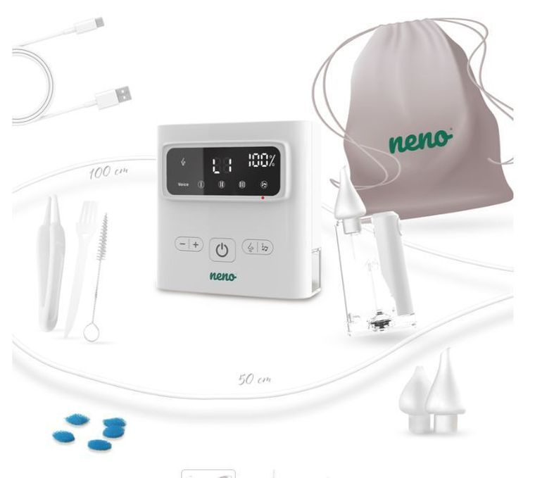 Neno, Grasso, elektroniczny aspirator do udrażniania nosa u dzieci, bezprzewodowy