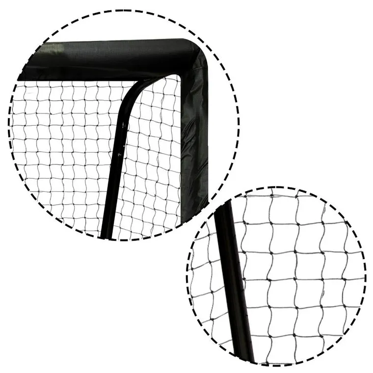 Neo-Sport, bramka piłkarska, czarno-czerwona, 180-120-60 cm