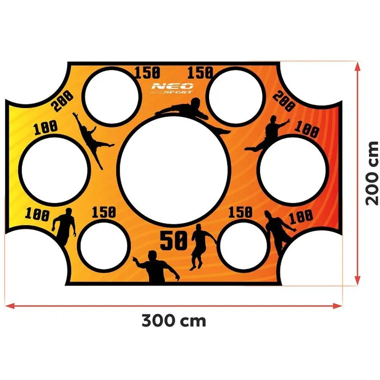 Neo-Sport, mata celnościowa do bramek, 300-200 cm