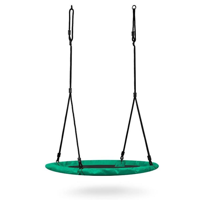 Neo-Sport, Swingo, huśtawka bocianie gniazdo, zielona, 120 cm