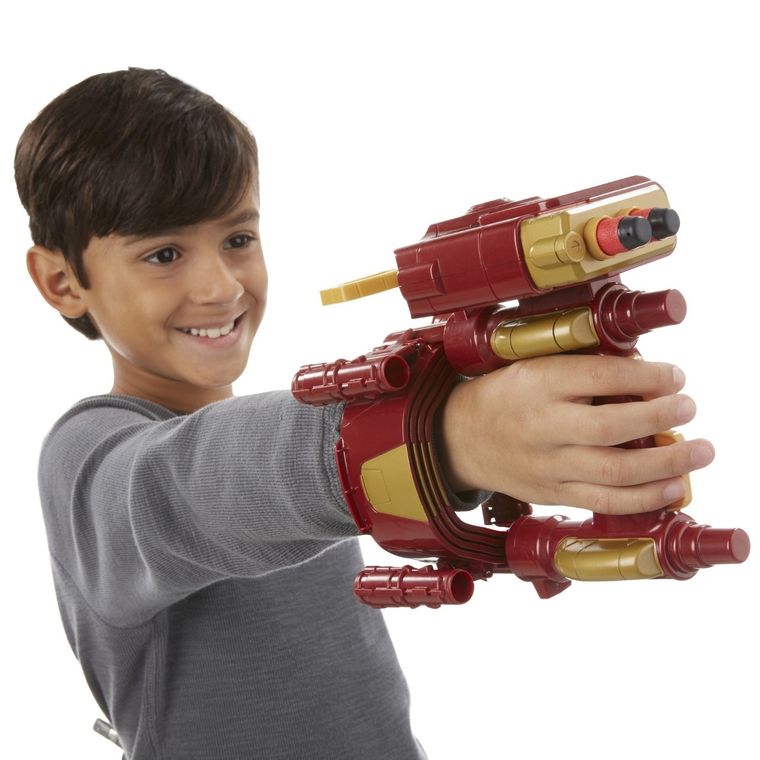 Nerf, rękawica Iron Mana z wyrzutnią, 2 strzałki