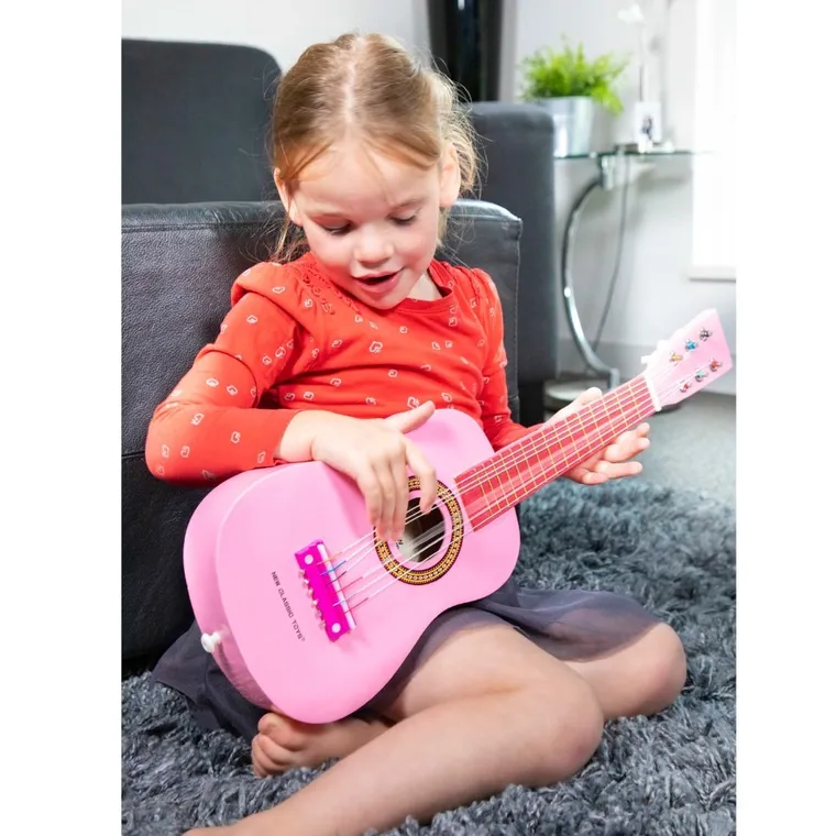 New Classic Toys, gitara, różowa