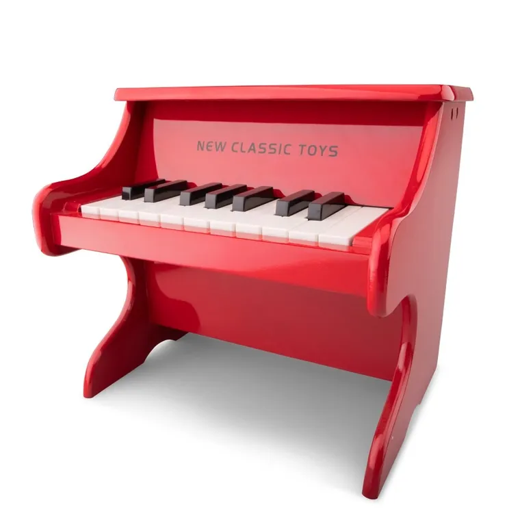 New Classic Toys, Pianino, czerwone, 18 klawiszy