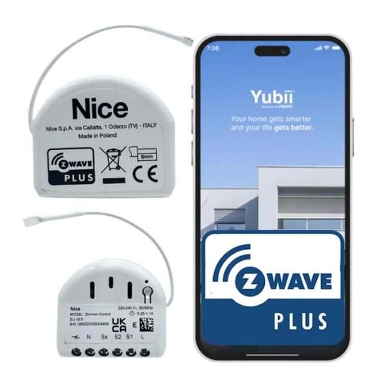 Nice, ściemniacz oświetlenia, Z-Wave Dimmer-Control, FGD-212 EU