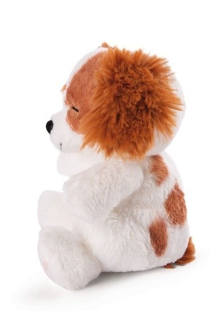 Nici, śpiący szczeniak Cocker Spaniel, maskotka w koszyku, niebiesko-turkusowy, 12 cm