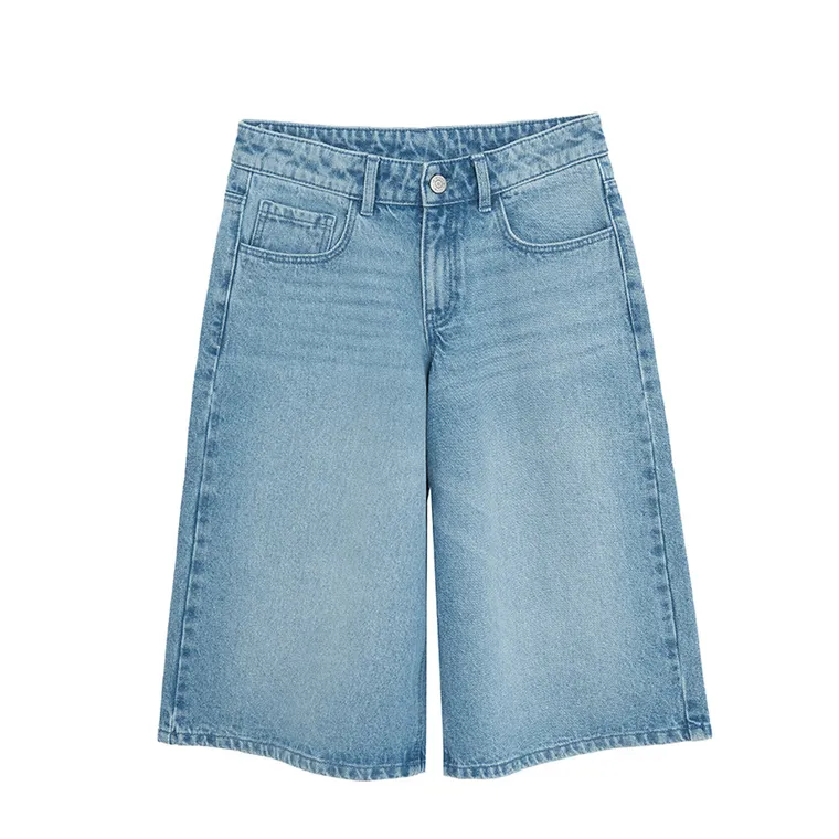 Niebieskie bermudy jeansowe z regulacją Cool Club