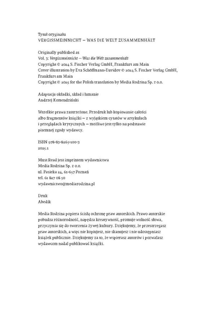 Niezapominajka. Tom 3. Co spaja świat