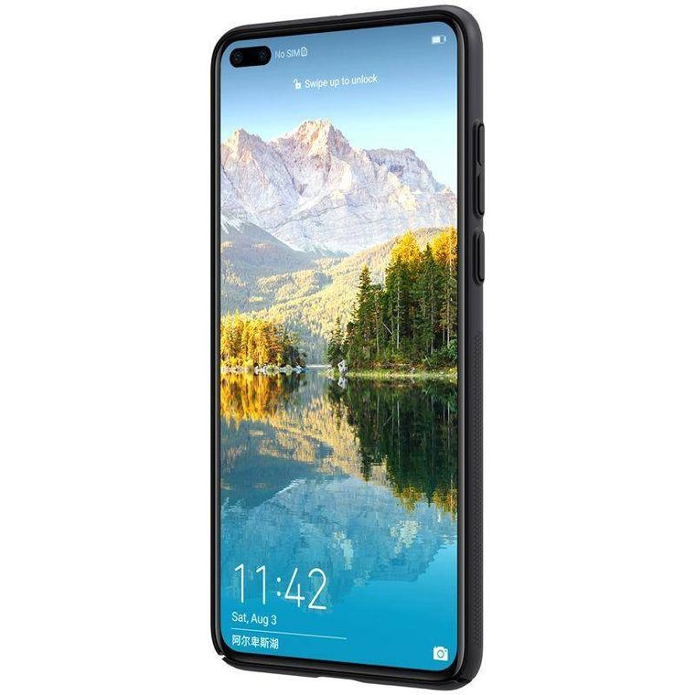 Nillkin, Frosted Shield, etui na telefon, Huawei P40, czarne
